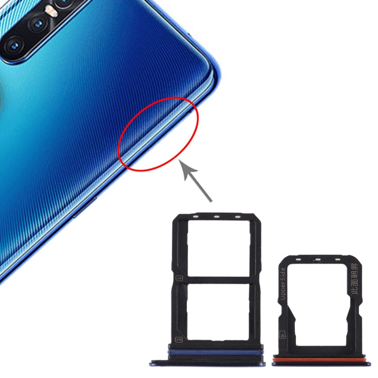 For Vivo S1 Pro SIM Card Tray + SIM Card Tray + Micro SD Card Tray