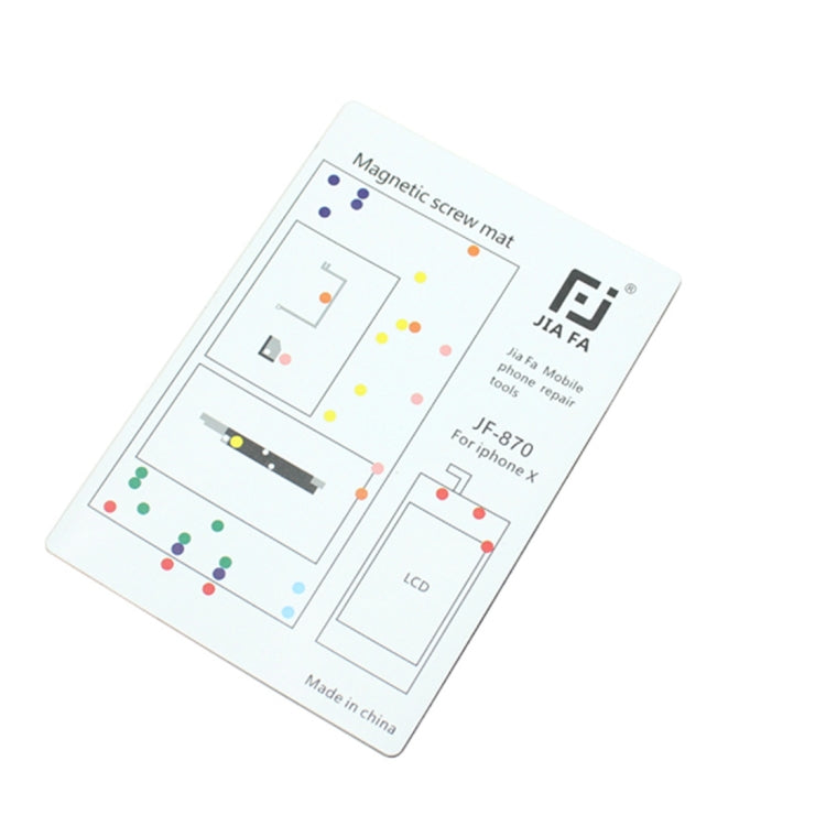 JIAFA Magnetic Screws Mat for iPhone X, For X