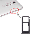 SIM Card Tray + SIM Card Tray / Micro SD Card Tray for Nokia 6.1 / 6 (2018) / TA-1043 TA-1045 TA-1050 TA-1054 TA-1068, For Nokia 6.1