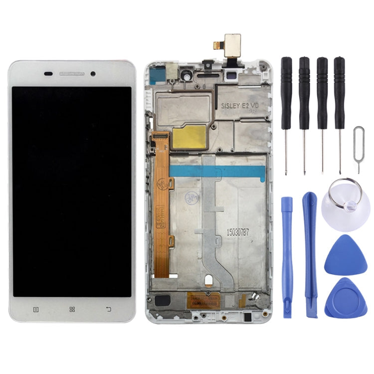 LCD Screen and Digitizer Full Assembly with Frame for Lenovo S60 S60W S60T S60A, For Lenovo S60