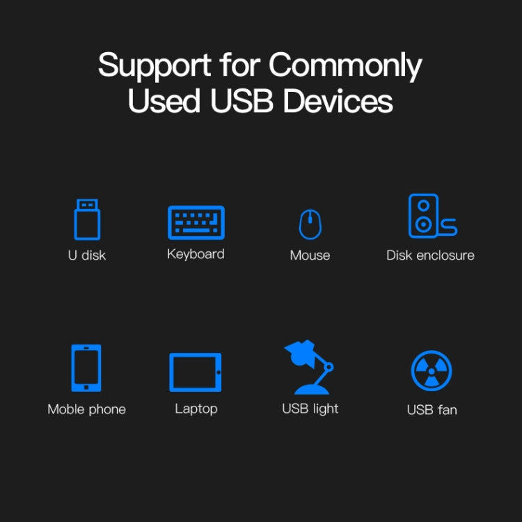 Portable USB-C / Type-C Male to 4 USB Ports Female HUB Adapter