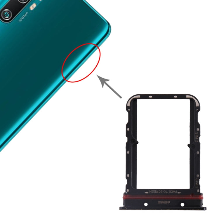 SIM Card Tray + SIM Card Tray for Xiaomi Mi CC9 Pro/Mi Note 10/Mi Note 10 Pro/Mi Note 10 Lite, For Xiaomi Mi CC9 Pro, For Mi CC9 Pro