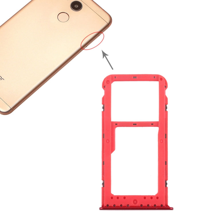 SIM Card Tray + SIM Card Tray / Micro SD Card Tray for Huawei Honor V9 Play, For Honor V9 Play