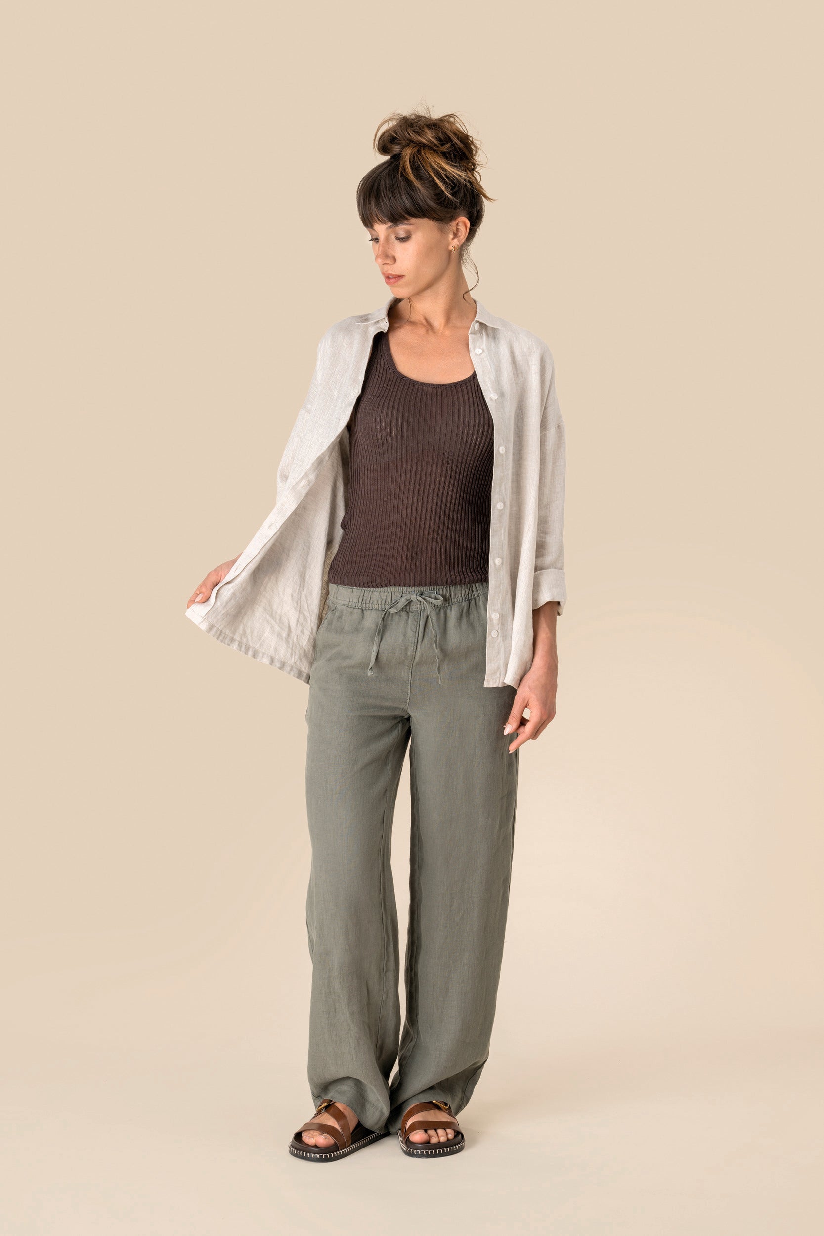 Linen Trousers: Womens