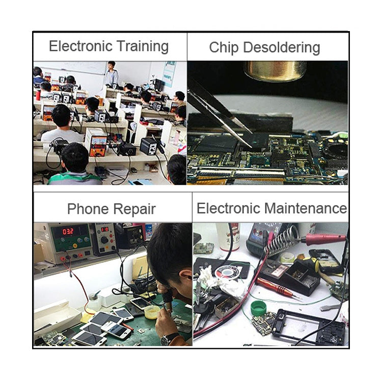 Kaisi K-858D SMD Hot-Air Soldering Station LED Digital Display Support Controllable Temperature for Desoldering + Air Nozzles, EU Plug, K-858D, EU Plug, K-858D, US Plug