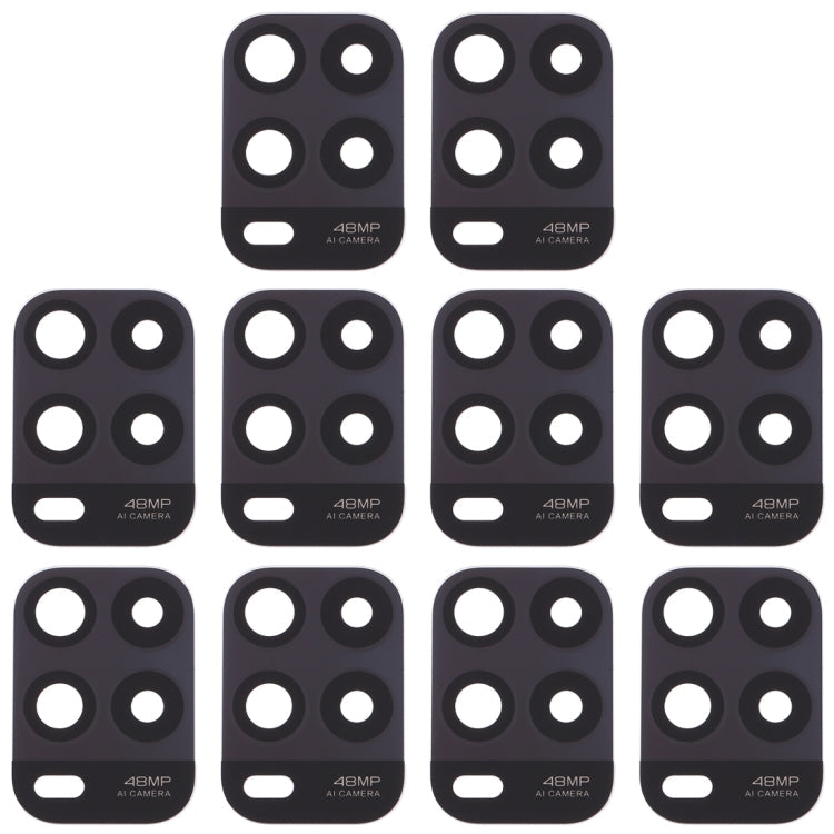 10 PCS Back Camera Lens for Xiaomi Mi 10 Lite 5G