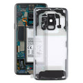 For Samsung Galaxy S9 G960F G960F/DS G960U G960W G9600 Transparent Battery Back Cover with Camera Lens Frame, For Galaxy S9