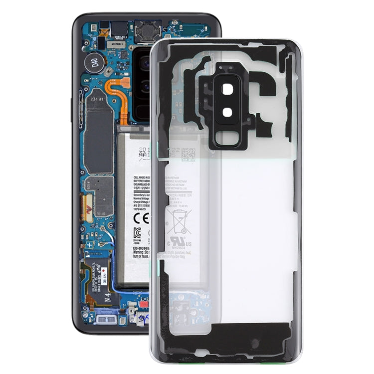 For Samsung Galaxy S9+ / G965F G965F/DS G965U G965W G9650 Transparent Battery Back Cover with Camera Lens Frame, For Galaxy S9+