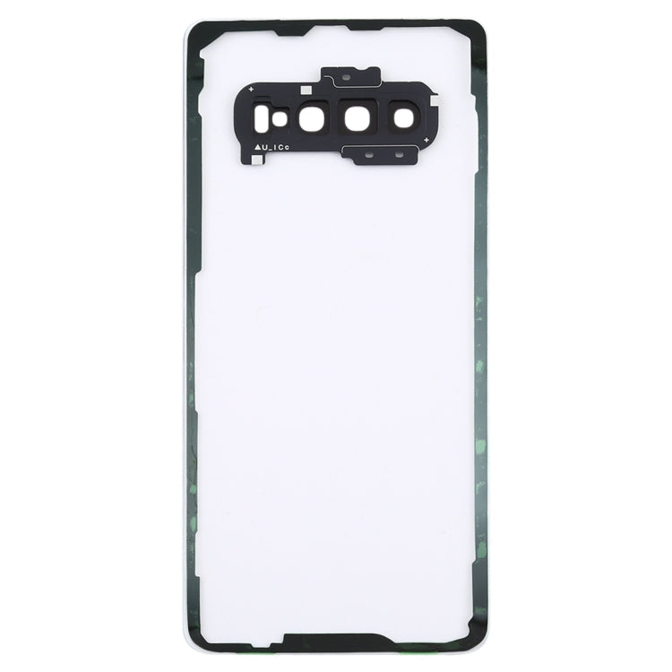 For Samsung Galaxy S10+ SM-G9750 G975F Transparent Battery Back Cover with Camera Lens Frame, For Galaxy S10+