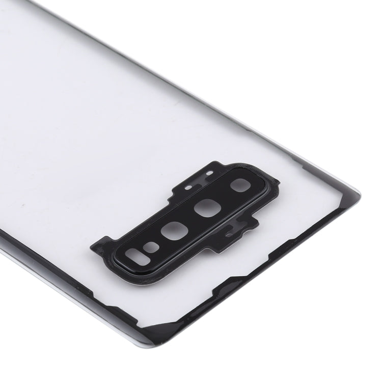 For Samsung Galaxy S10+ SM-G9750 G975F Transparent Battery Back Cover with Camera Lens Frame, For Galaxy S10+