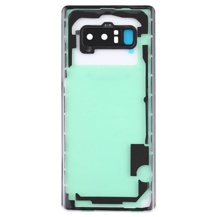 For Samsung Galaxy Note 8 / N950F N950FD N950U N950W N9500 N950N Transparent Battery Back Cover with Camera Lens Frame, For Galaxy Note 8