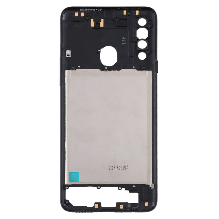 For Samsung Galaxy A20s  Middle Frame Bezel Plate (Black)