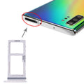 For Samsung Galaxy Note10+ SIM Card Tray + SIM Card Tray / Micro SD Card Tray, For Samsung Galaxy Note10+(Dual), For Samsung Galaxy Note10+(Double)