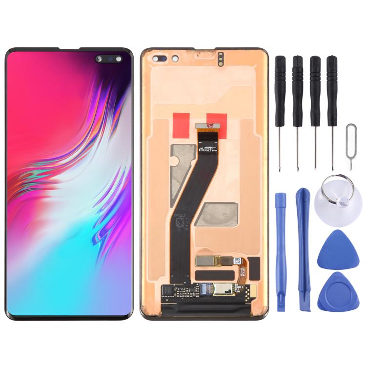Original Dynamic AMOLED Material LCD Screen and Digitizer Full Assembly for Galaxy S10 5G, For Samsung Galaxy S10 5G (AMOLED)