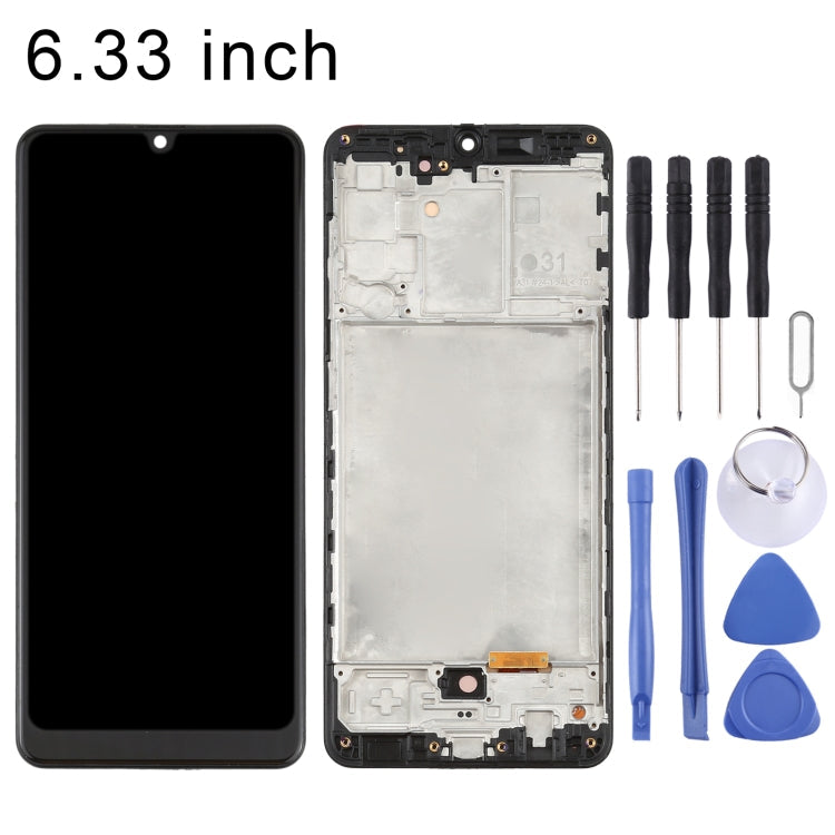 OLED LCD Screen for Samsung Galaxy A31 SM-A315 (6.33 inch) With Digitizer Full Assembly with Frame (Black)