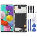 OLED LCD Screen for Samsung Galaxy A51 4G SM-A515(6.36 inch) Digitizer Full Assembly with Frame (Black)
