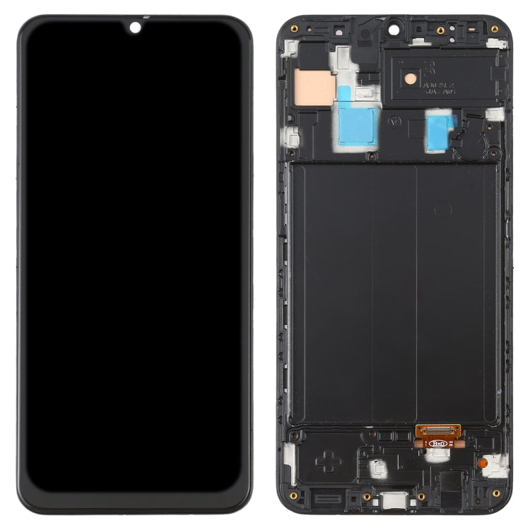 6.36 inch OLED LCD Screen for Samsung Galaxy A30 SM-A305 Digitizer Full Assembly with Frame (Black)