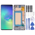 TFT LCD Screen For Samsung Galaxy S10+ SM-G975 Digitizer Full Assembly with Frame,Not Supporting Fingerprint Identification(Black)