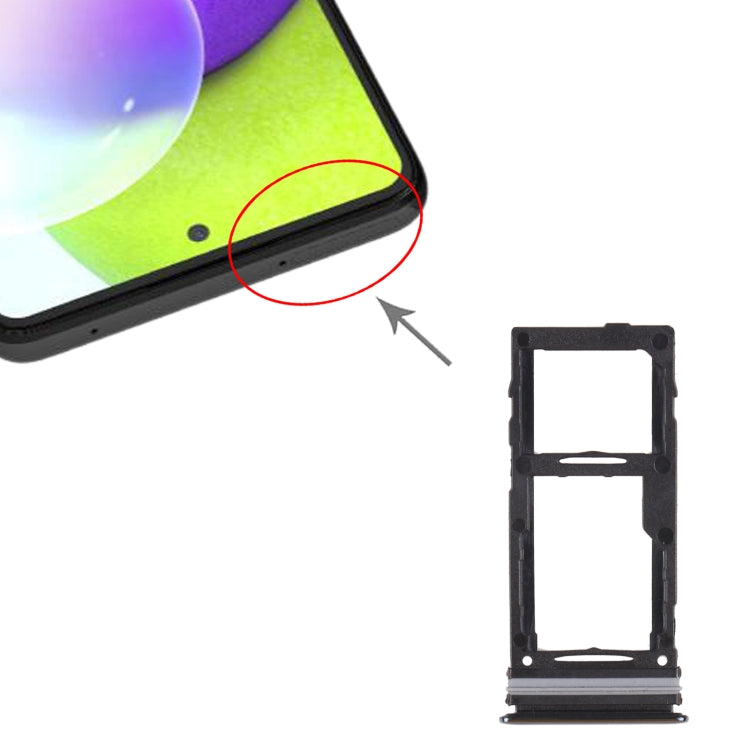 For Samsung Galaxy A72 SM-A725 SIM Card Tray + SIM Card Tray / Micro SD Card Tray
