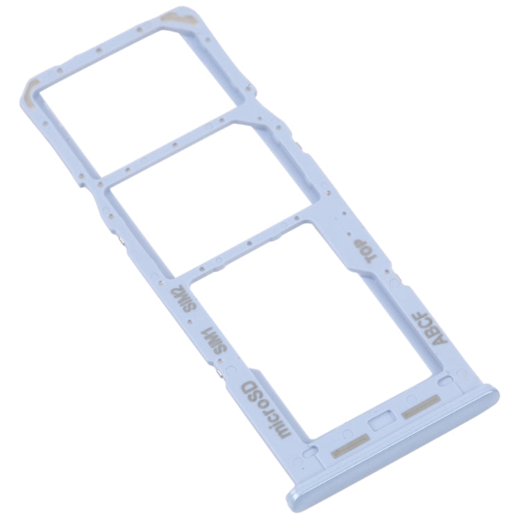 For Samsung Galaxy A23 5G SM-A236B Original SIM Card Tray + SIM Card Tray + Micro SD card tray (Blue)