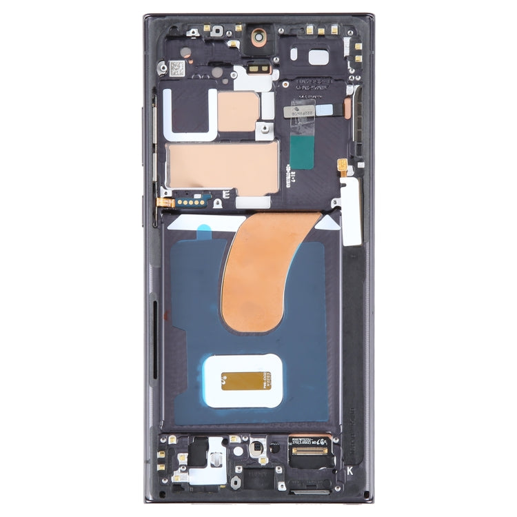 6.78 inch OLED LCD Screen For Samsung Galaxy S23 Ultra 5G SM-S918B EU Edition Digitizer Full Assembly with Frame(Black)