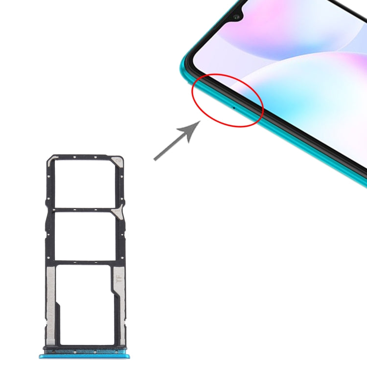 SIM Card Tray + SIM Card Tray + Micro SD Card Tray for Xiaomi Redmi 9A/Redmi 9C