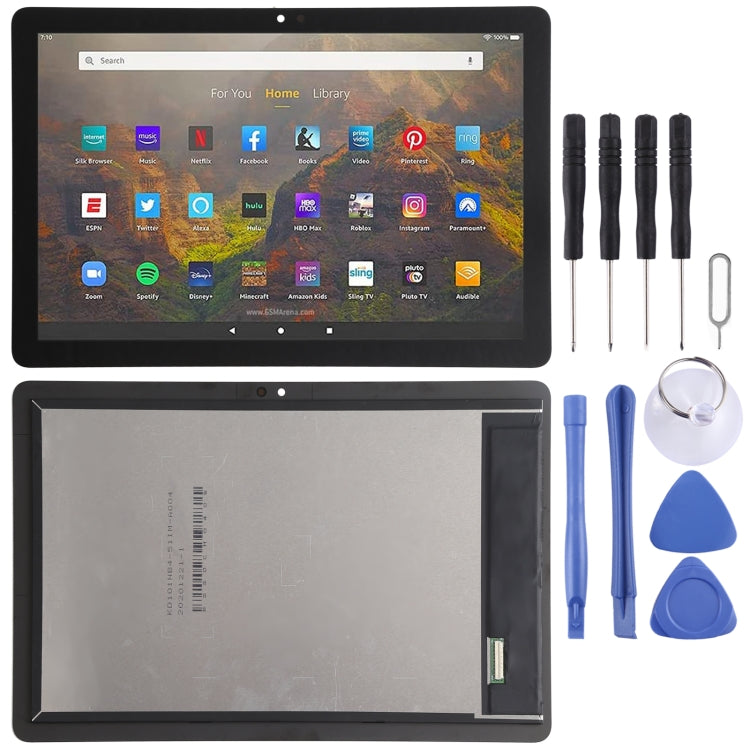 OEM LCD Screen for Amazon Fire HD 10 (2021) T76N2B T76N2P with Digitizer Full Assembly (Black)