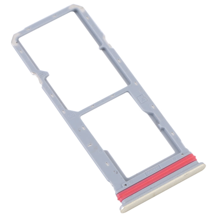 For vivo Y35 4G SIM Card Tray + SIM Card Tray + Micro SD Card Tray (Gold)