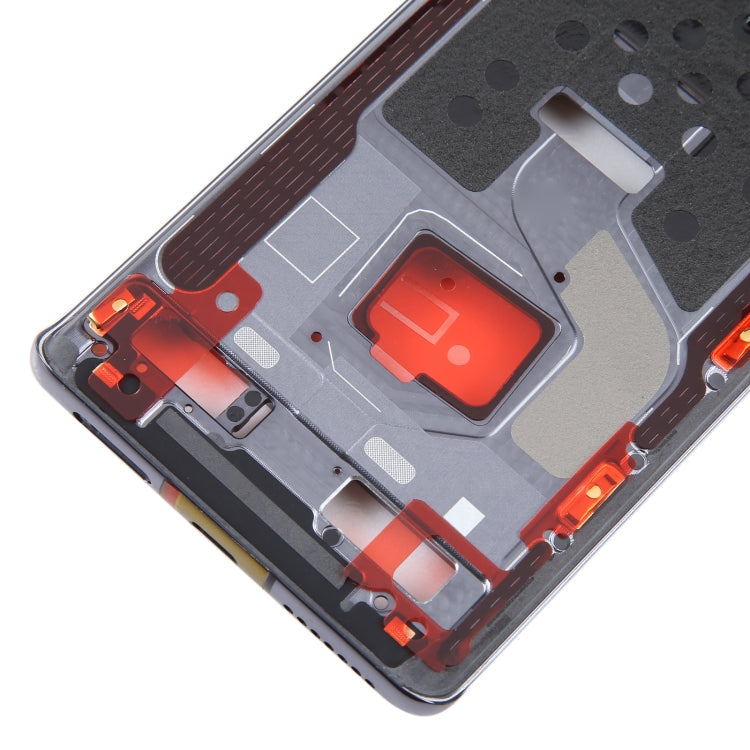 For Huawei Mate 40 Pro Front Housing LCD Frame Bezel Plate(Black)