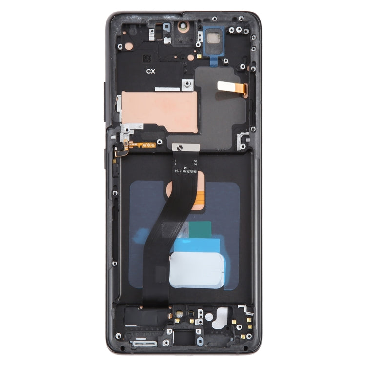 OLED LCD Screen For Samsung Galaxy S21 Ultra 5G SM-G998B Digitizer Full Assembly with Frame, Display Size: 6.78 inch(Black)