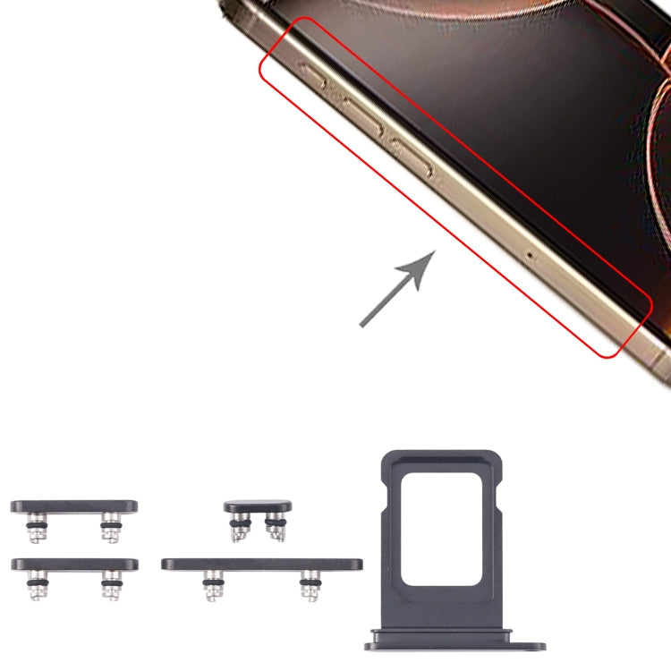For iPhone 16 Pro Max Original SIM Card Tray + SIM Card Tray + Side Keys, For iPhone 16 Pro Max(Original)