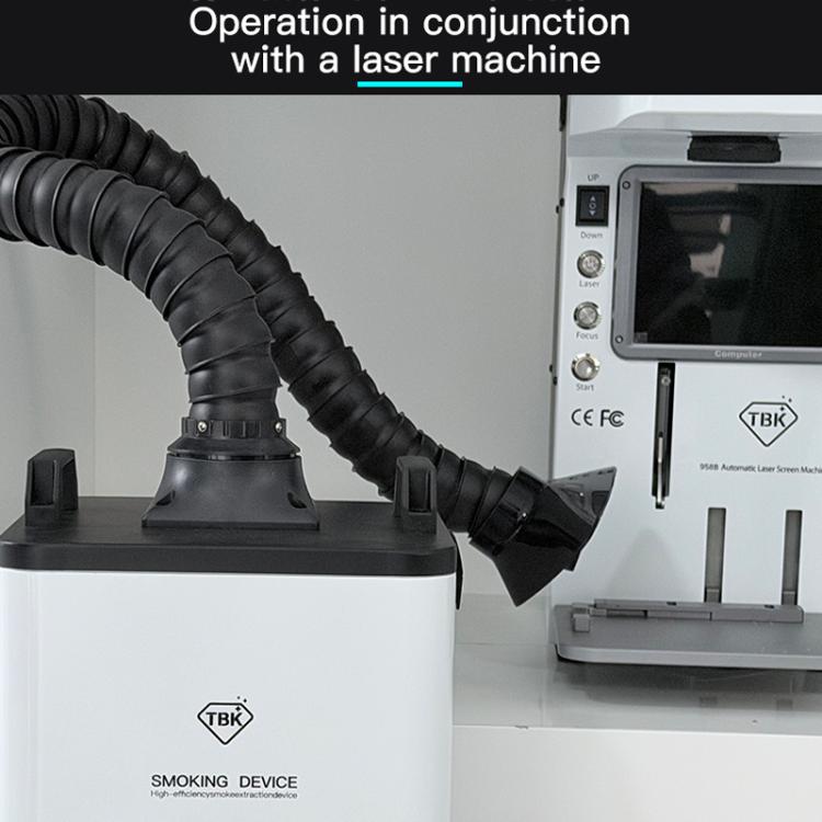 TBK618 220V Soldering Fume Extractor Industrial Soldering Iron Fume Laser Marking Fume Extractor Mobile Purifying Smoke Apparatus, TBK-618