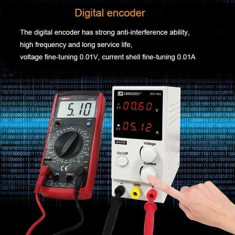 K3010D 30V 10A DC Switching Regulated Powers Supply Phone Repair Voltage Regulator(US Plug)