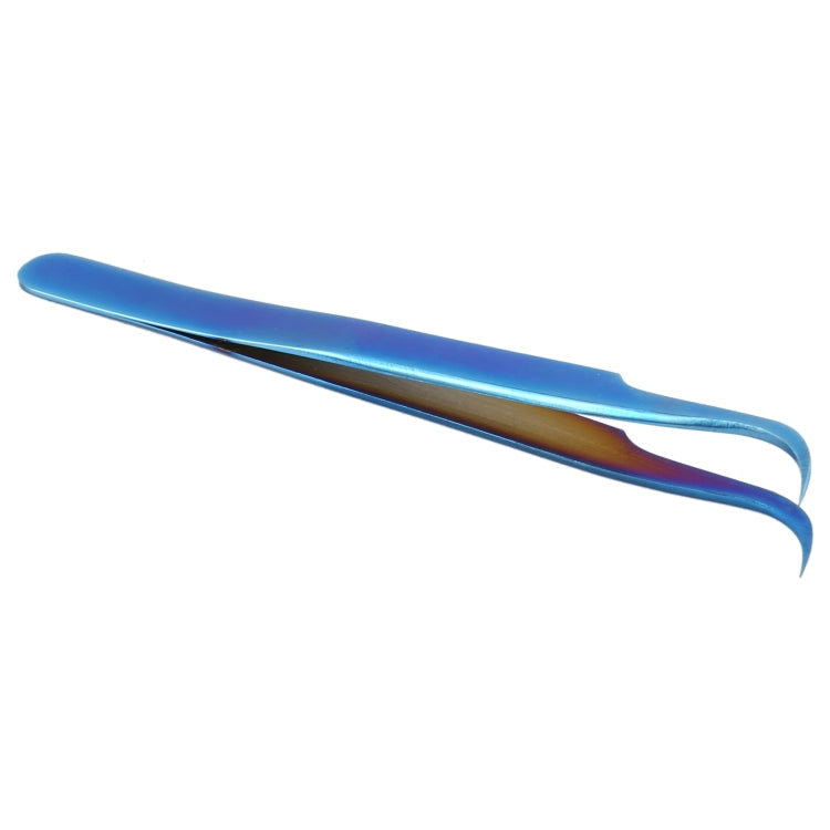 Vetus MCS-15 Bright Blue Curved Tweezers, Vetus MCS-15