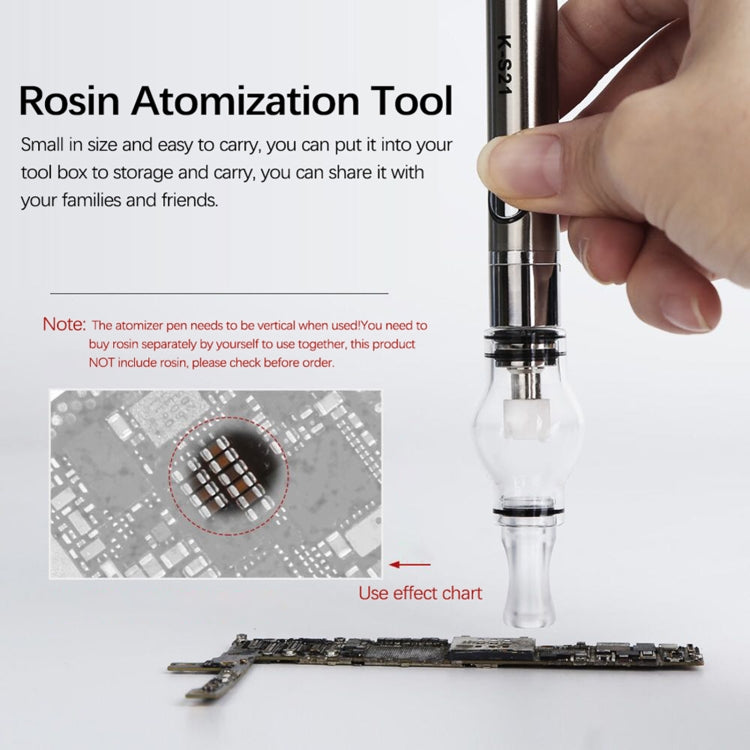 Kaisi K-S21 Rosin Pen Rosin Atomization Machine Short Circuit Detector, Kaisi K-S21(Silver), Kaisi K-S21(Black)