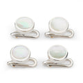 Sterling Silver And Mother Of Pearl Dress Studs