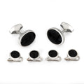 Classic Sterling Silver And Onyx Dress Set