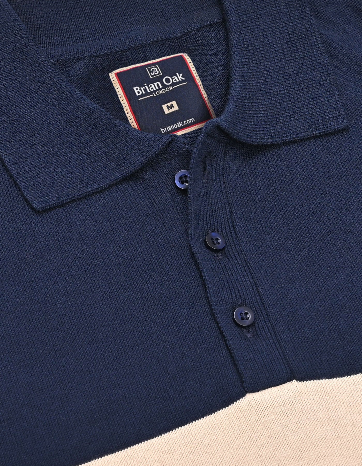 Striped Knitted Polo Shirt