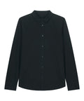 Organic Poplin Long Sleeve Shirt: Womens