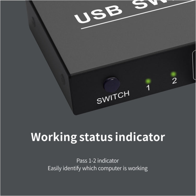 2x4 USB Switch 2 Port PCs Sharing 4 Devices for Printer Keyboard Mouse Monitor, 2x4 USB Switc