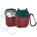 For AirPods 1 / 2 Owl Appearance Earphone Protective Case with Hook