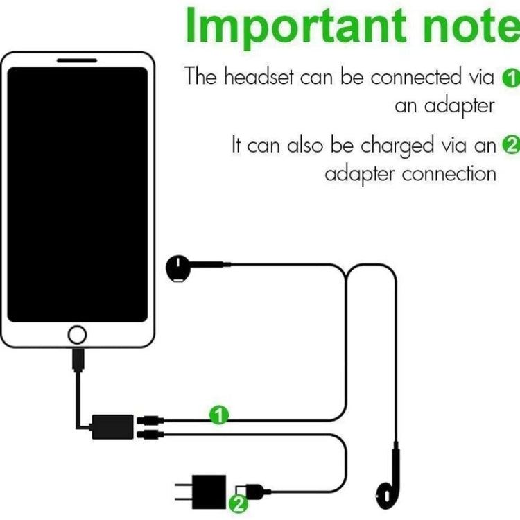 ZS-S1801 2 in 1 8 Pin Male to 8 Pin Charging + 8 Pin Audio Female Connector Earphone Adapter, Support Calls, Compatible with All IOS System