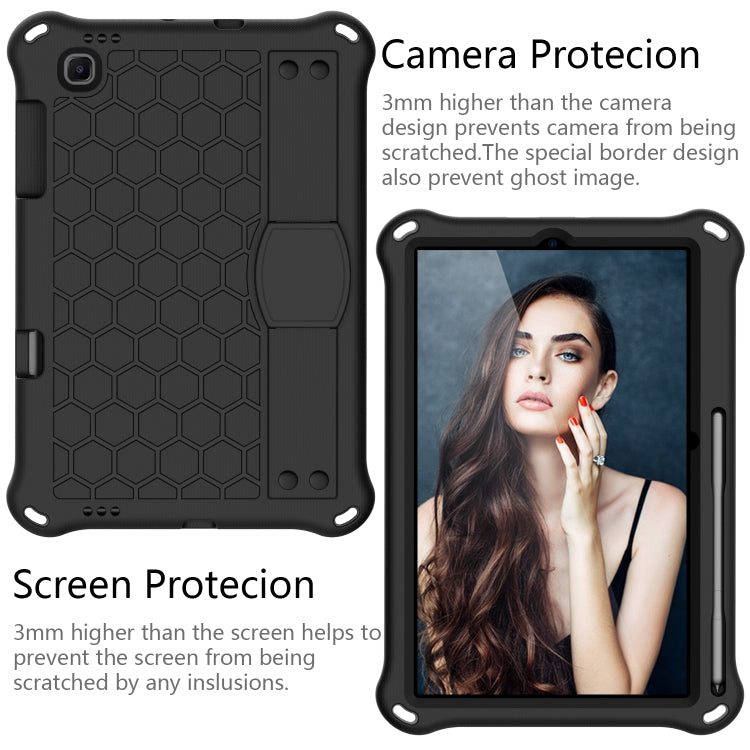 Honeycomb Design EVA + PC Material Four Corner Anti Falling Flat Protective Shell With Strap, For Galaxy Tab S6 Lite P610, For  Galaxy Tab S6 Lite P610