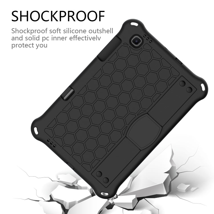 Honeycomb Design EVA + PC Material Four Corner Anti Falling Flat Protective Shell With Strap, For Galaxy Tab S6 Lite P610, For  Galaxy Tab S6 Lite P610