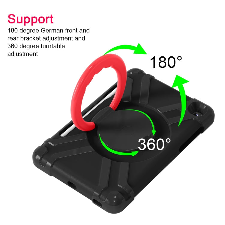 PC + Silicone Shockproof Combination Case with 360 Degree Rotating Holder & Handle & Pen Slot, For Galaxy Tab S6 Lite P610, For  Galaxy Tab S6 Lite P610