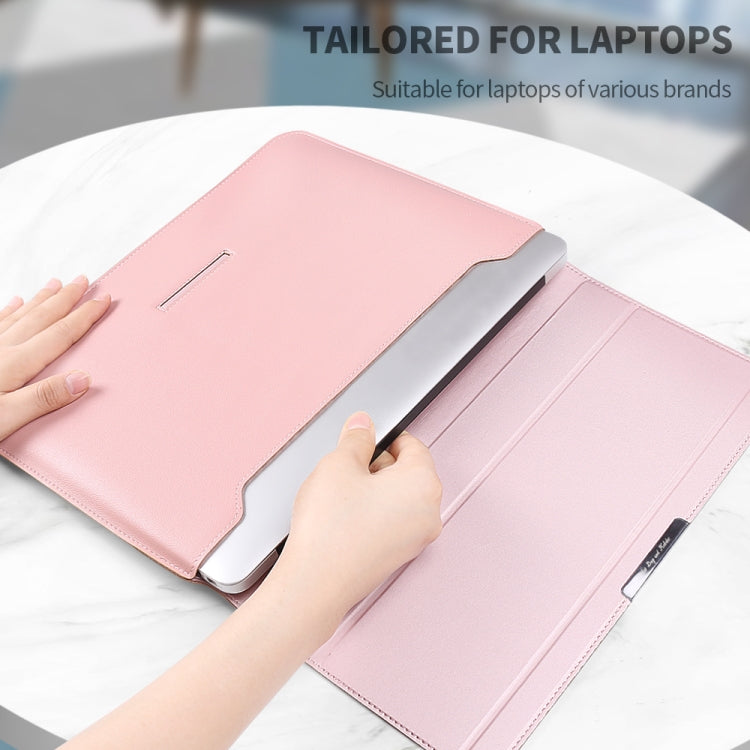 4 in 1 Universal Laptop Holder PU Waterproof Protection Wrist Laptop Bag, Size:11/12inch(Black)