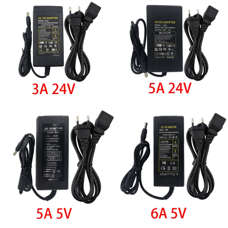 AC to DC 5V 24V Power Adapter Power Supply LED Driver Lighting Transformer 3A 5A 6A Converter Charger For LED Strip Lights AU plug(6A 5V)