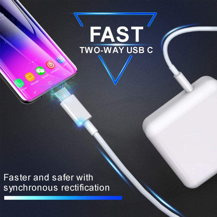 PD-96W 96W PD USB-C / Type-C Laptop Adapter + 2m 5A USB-C / Type-C to USB-C / Type-C Fast Charging Cable for MacBook Pro, EU Plug, US Plug, UK Plug