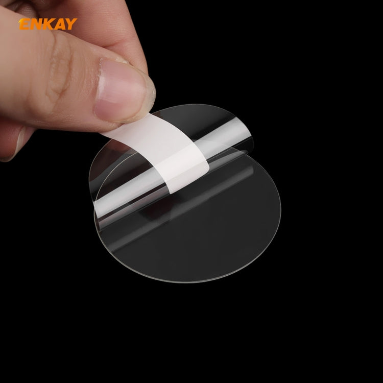 For Samsung Galaxy Watch 3 45mm 2 in 1 ENKAY Hat-Prince Electroplate Soft TPU Case + 0.2mm 9H 2.15D Curved Edge Tempered Glass Film