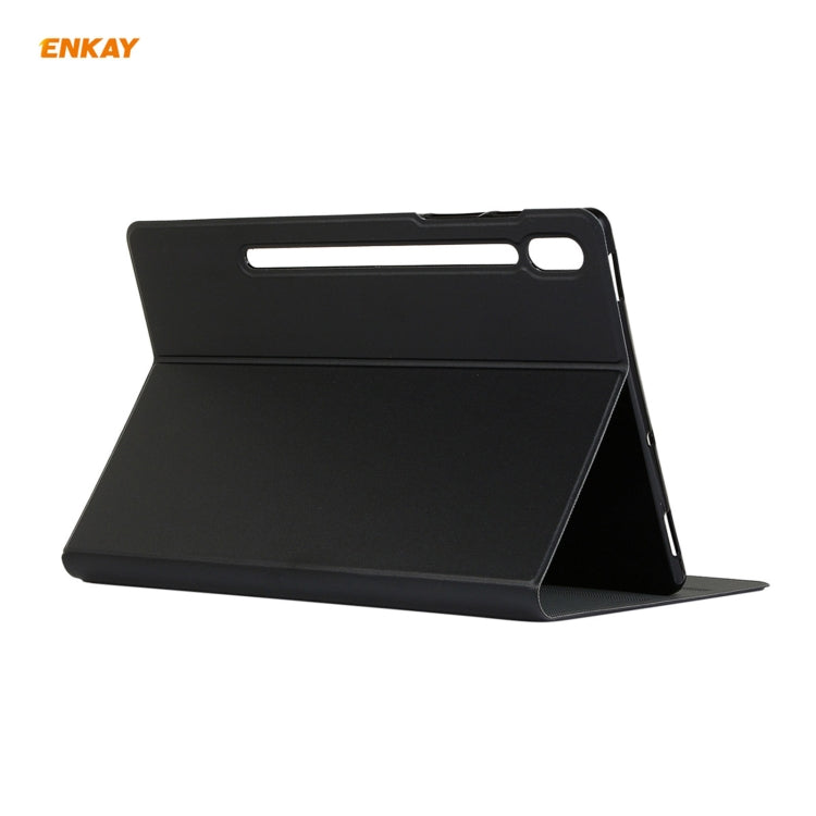 For Samsung Galaxy Tab S7 11.0 T870 / T875 ENKAY Horizontal Flip PU Leather + TPU Smart Case with Holder & Sleep / Wake-up Function, For Samsung Galaxy Tab S8 / Galaxy Tab S7 11.0 T870